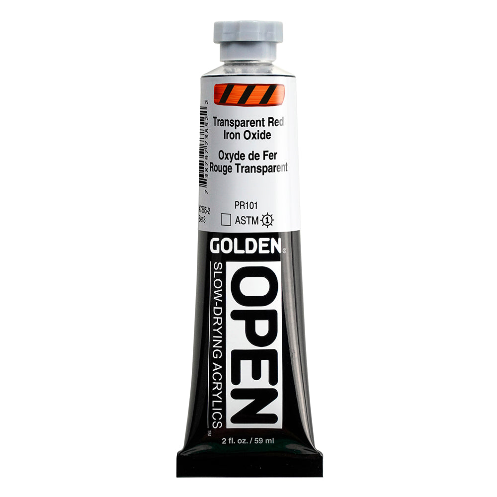 GOLDEN Open Acryl - Eisenoxid Rot Transparent 7385 (59ml)