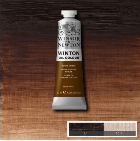 WINSOR&NEWTON Winton Feine Ölfarbe - UMBRA GEBRANNT 076 (37ml)