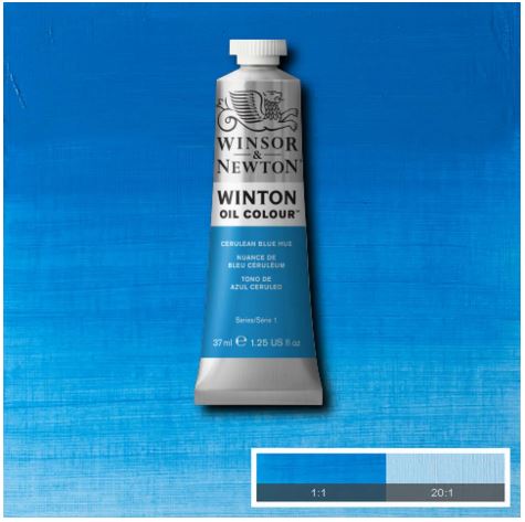 WINSOR&NEWTON Winton Feine Ölfarbe - CÖLINBLAU FARBTON 138 (37ml)