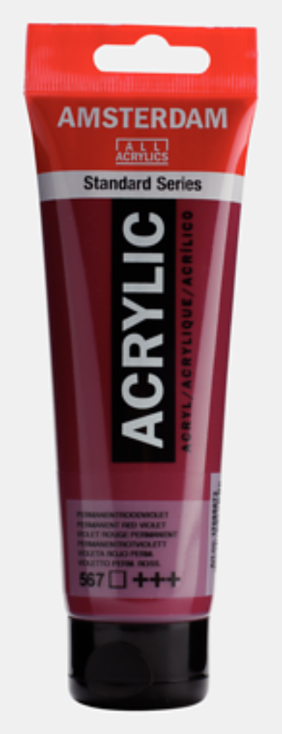 AMSTERDAM Acryl Standard - Permanentrotviolett 567 (120ml)