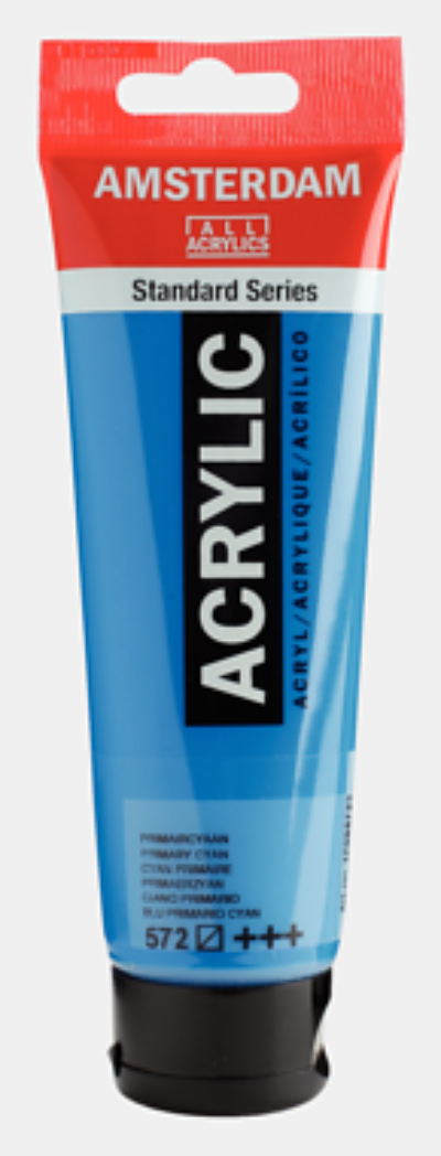 AMSTERDAM Acryl Standard - Primärcyan 572 (120ml)