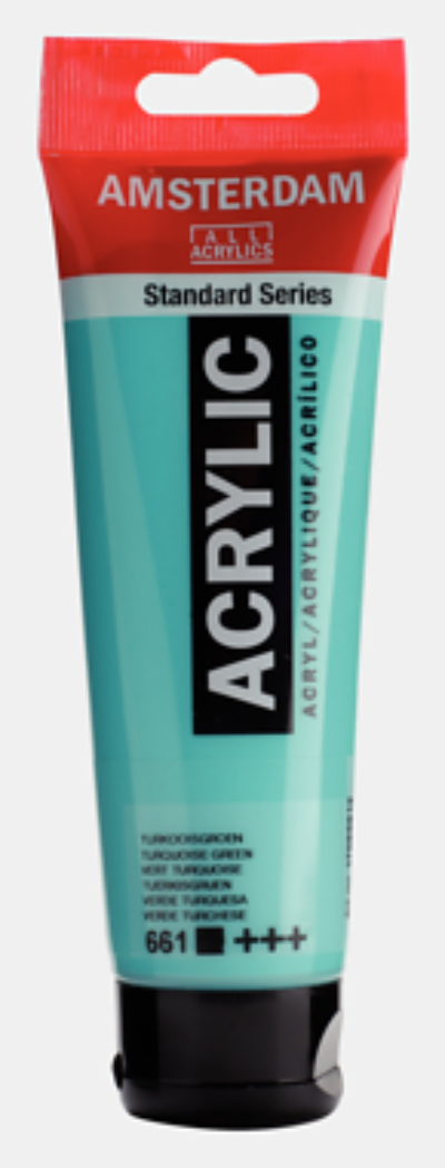 AMSTERDAM Acryl Standard - Türkisgrün 661 (120ml)