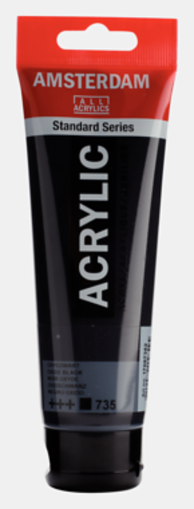 AMSTERDAM Acryl Standard - Oxidschwarz 735 (120ml)