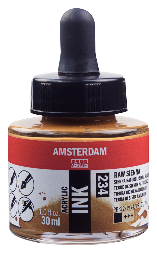 Royal Talens AMSTERDAM Acrylic Ink - Siena Natur 234 (30ml)