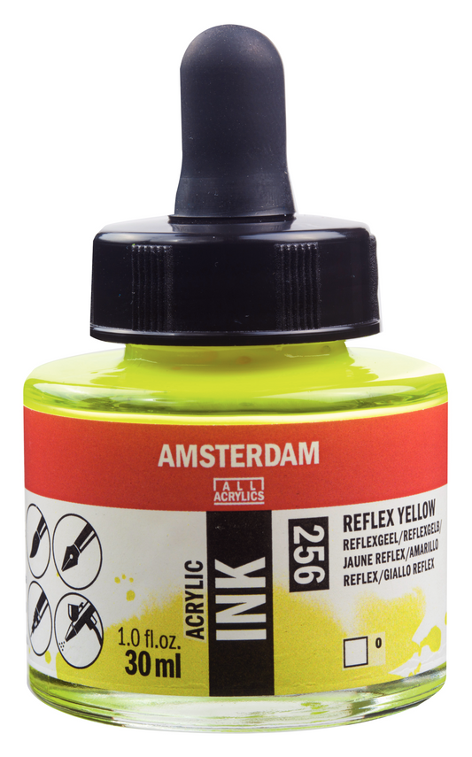 Royal Talens AMSTERDAM Acrylic Ink - Reflexgelb 256 (30ml)