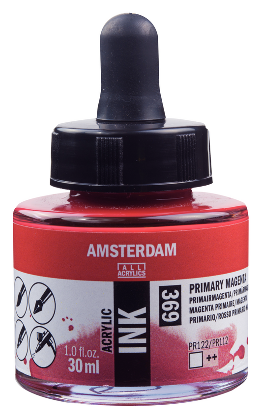 Royal Talens AMSTERDAM Acrylic Ink - Magenta Primär 369 (30ml)
