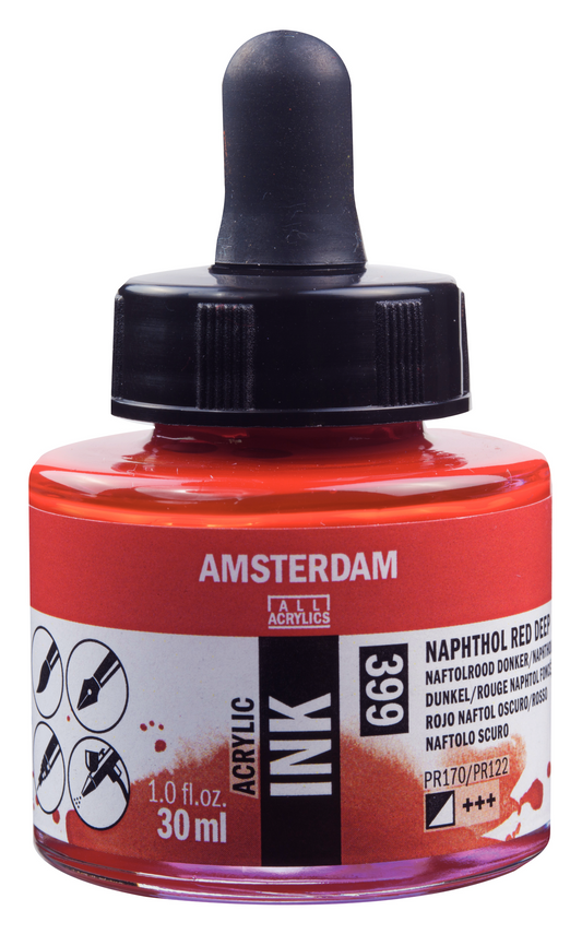 Royal Talens AMSTERDAM Acrylic Ink - Naphtolrot Dunkel 399 (30ml)