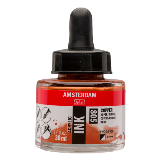 Royal Talens AMSTERDAM Acrylic Ink - Kupfer 805 (30ml)