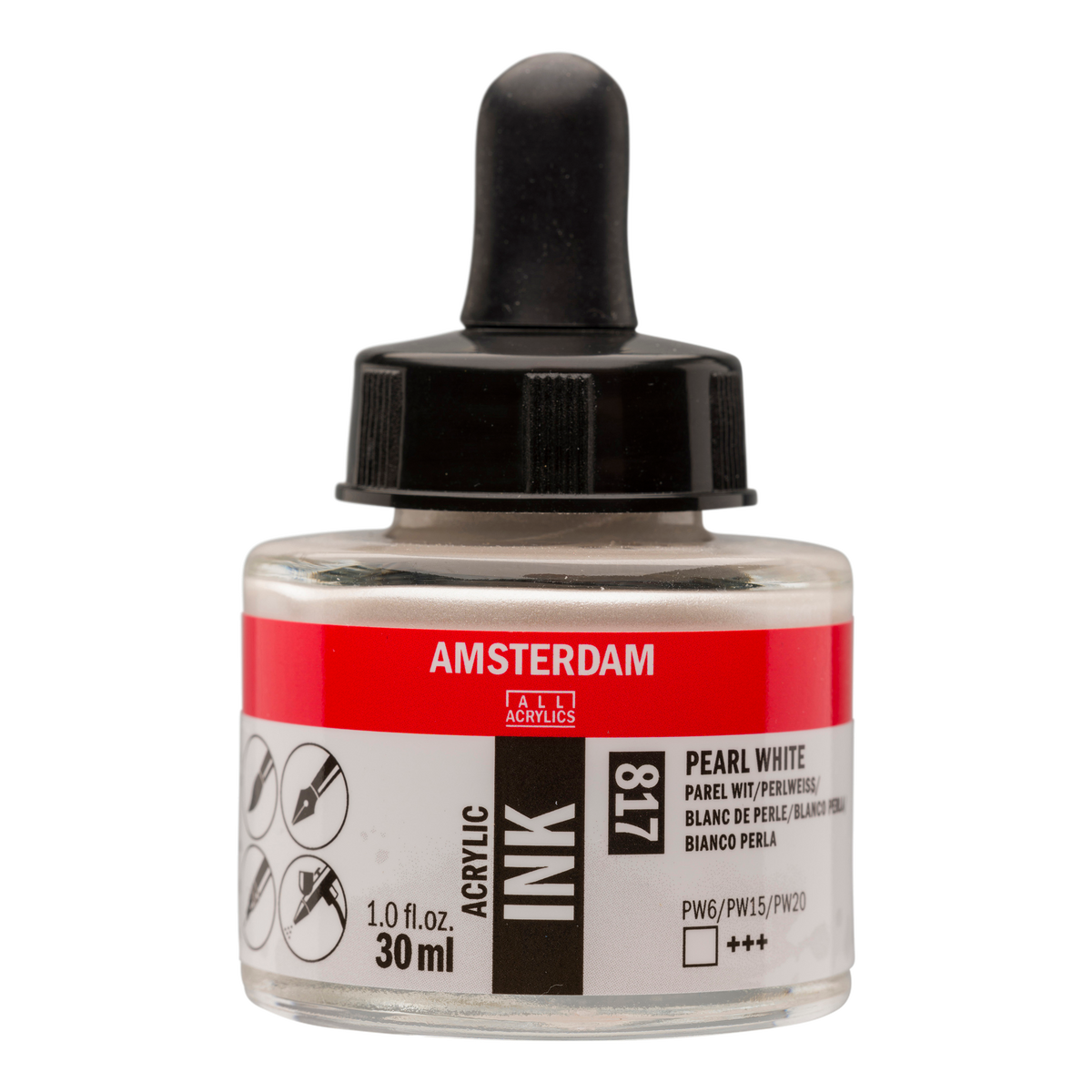 Royal Talens AMSTERDAM Acrylic Ink - Perlweiß 817 (30ml)