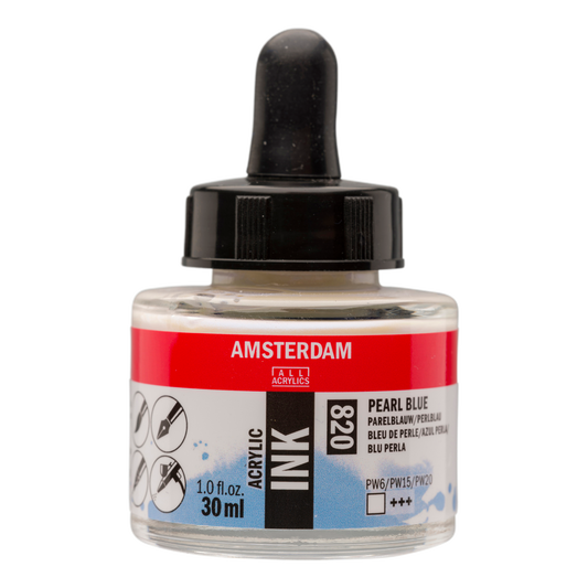 Royal Talens AMSTERDAM Acrylic Ink - Perlblau 820 (30ml)