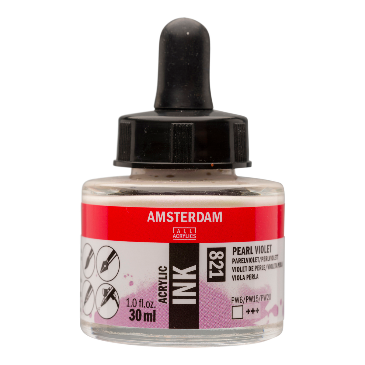 Royal Talens AMSTERDAM Acrylic Ink - Perlviolett 821 (30ml)