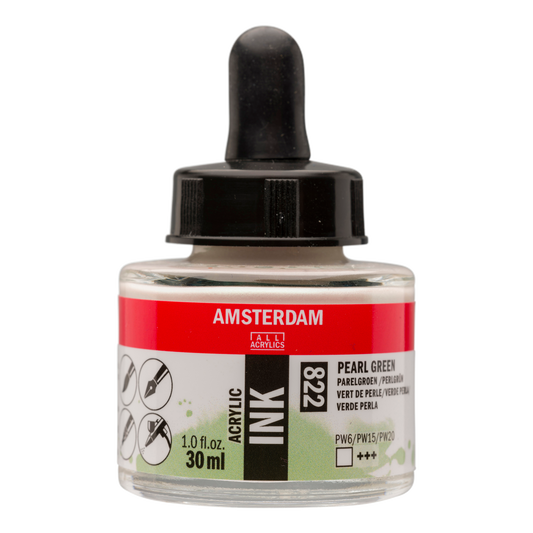 Royal Talens AMSTERDAM Acrylic Ink - Perlgrün 822 (30ml)