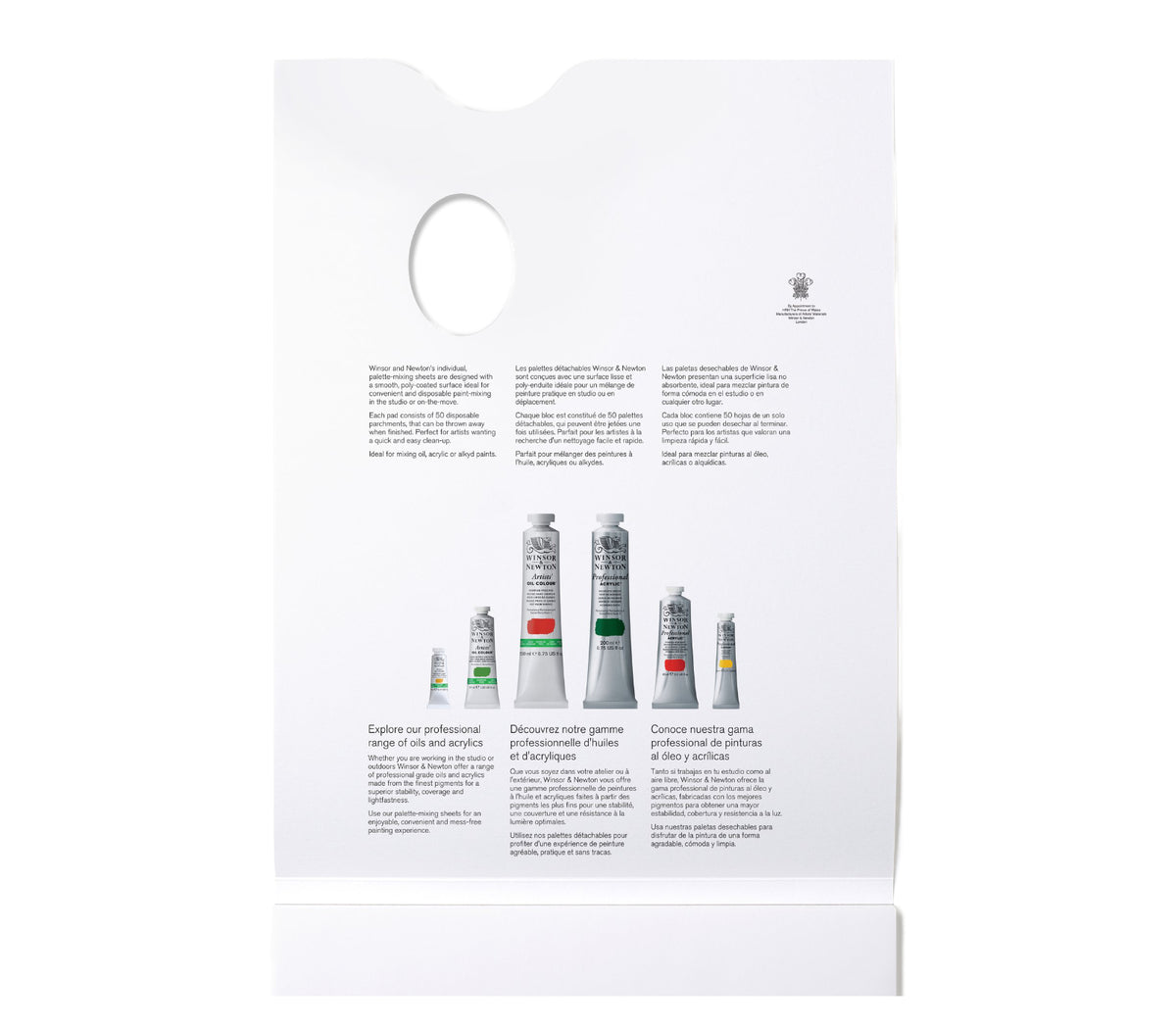 Winsor&Newton Abreißpalette 50 Bl. 22,9x30,5cm