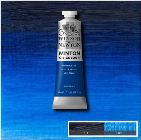 WINSOR&NEWTON Winton Feine Ölfarbe - PHTHALOBLAU 516 (37ml)