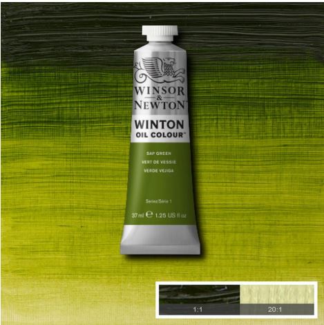 WINSOR&NEWTON Winton Feine Ölfarbe - SAFTGRÜN 599 (37ml)