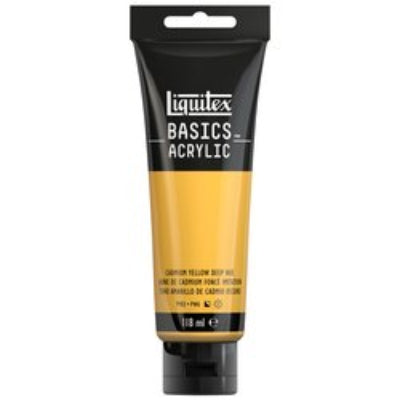 LIQUITEX Basics ACRYL - 163 Kadmiumgelb Dunkel (118ml)