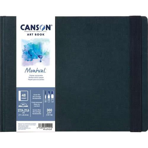 NEU: CANSON Artbook Montval Aquarell 27,9×21,6 cm (gebunden, 24 Bl/48 S, 300gr.)