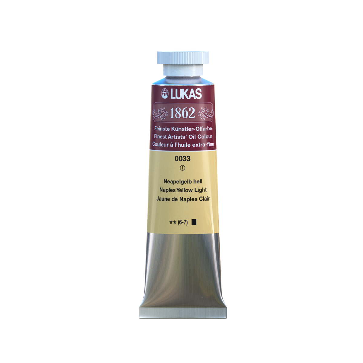 LUKAS 1862 Feinste Ölfarben - NEU Neapelgelb Hell 0033 (37ml)
