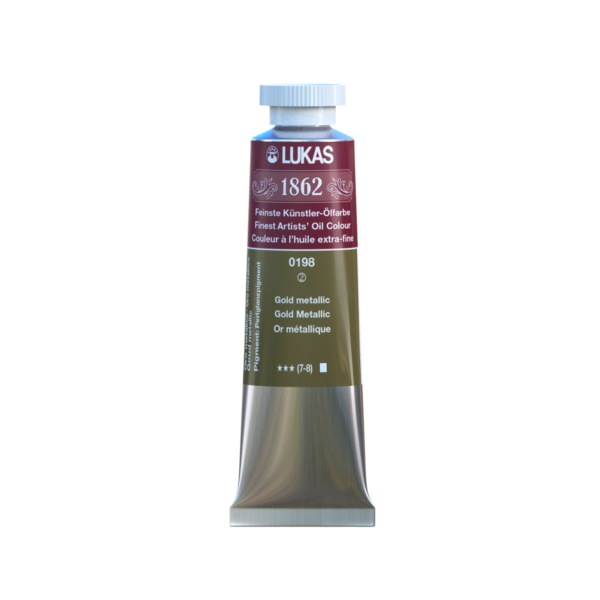 LUKAS 1862 Feinste Ölfarben - Gold Metallic 0198 (37ml)
