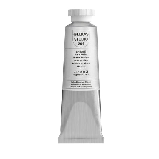LUKAS STUDIO Ölfarbe - 0204 Zinkweiß (37/75/200ml)
