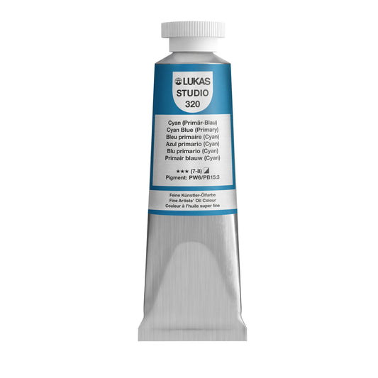 LUKAS STUDIO Ölfarbe - 0320 Cyan (Primär-Blau) (37/75/200ml)