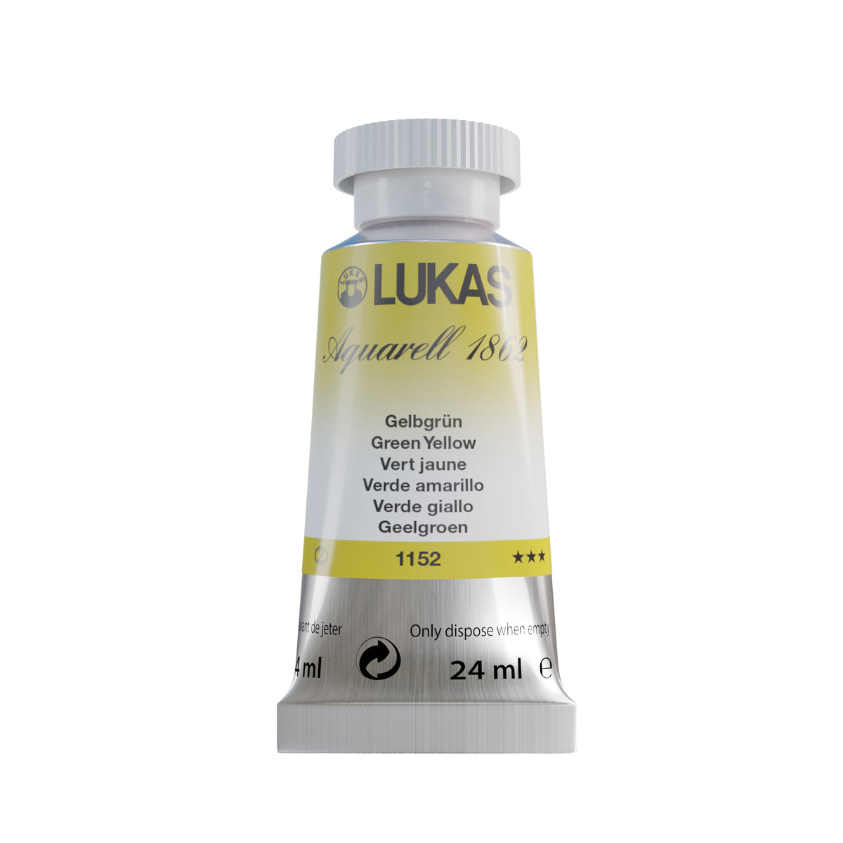 LUKAS Aquarell 1862 (24ml Tube) - Gelbgrün 1152