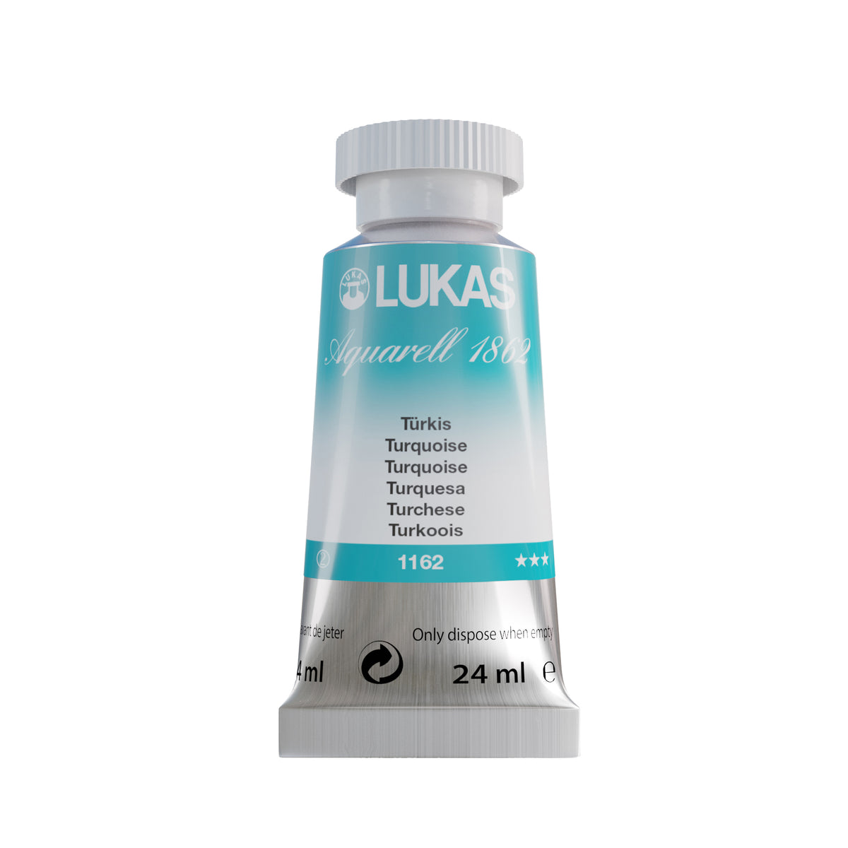 LUKAS Aquarell 1862 (24ml Tube) - Türkis 1162