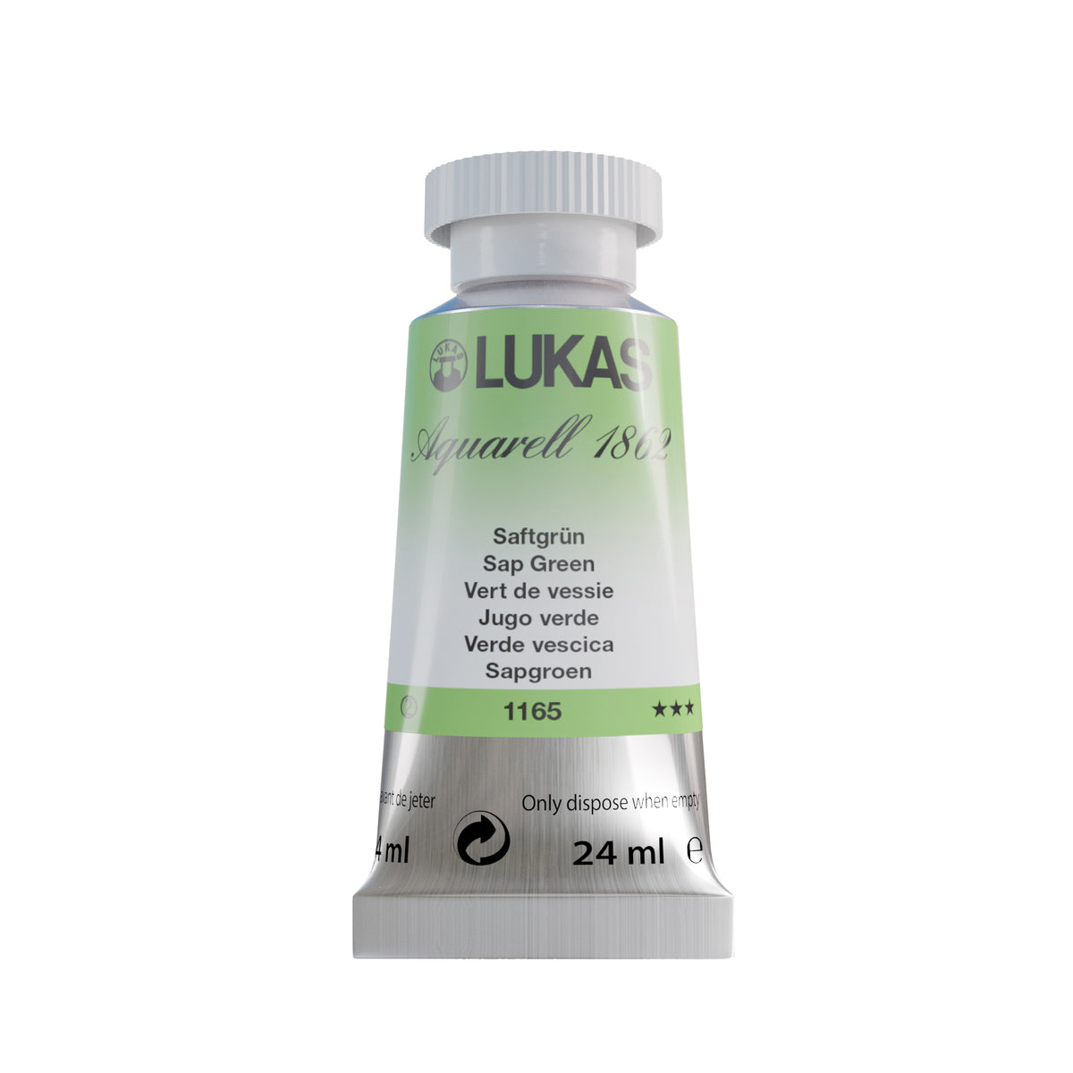 LUKAS Aquarell 1862 (24ml Tube) - Saftgrün 1165