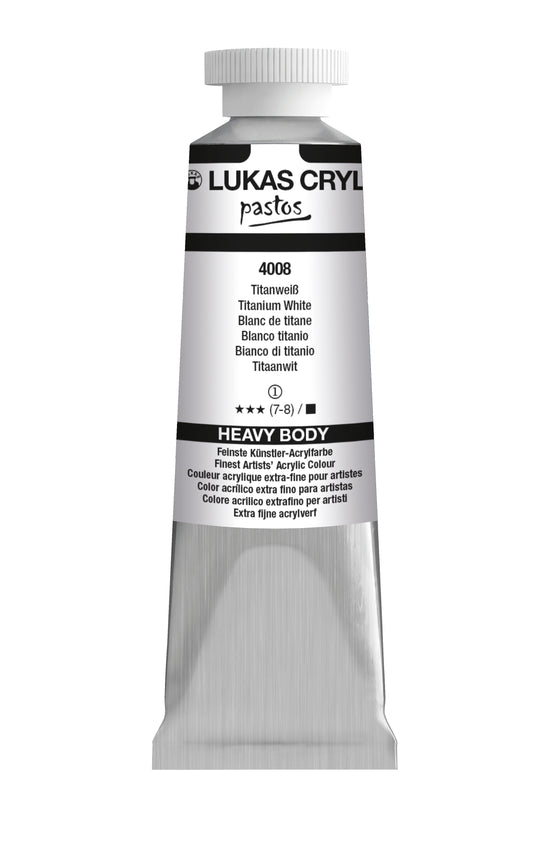 LUKAS Cryl PASTOS (CUERPO PESADO) - Blanco titanio 4008 (37ml)