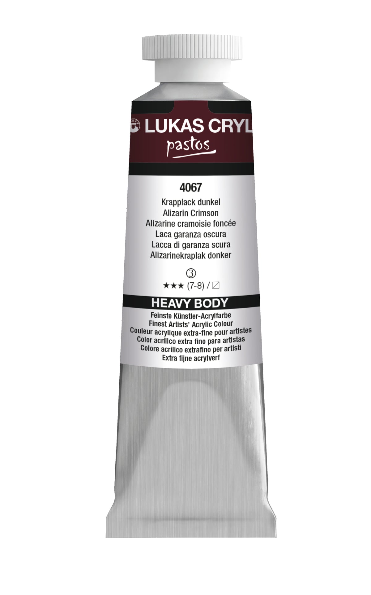 LUKAS Cryl PASTOS (HEAVY BODY) - Krapplack Dunkel 4067 (37ml)
