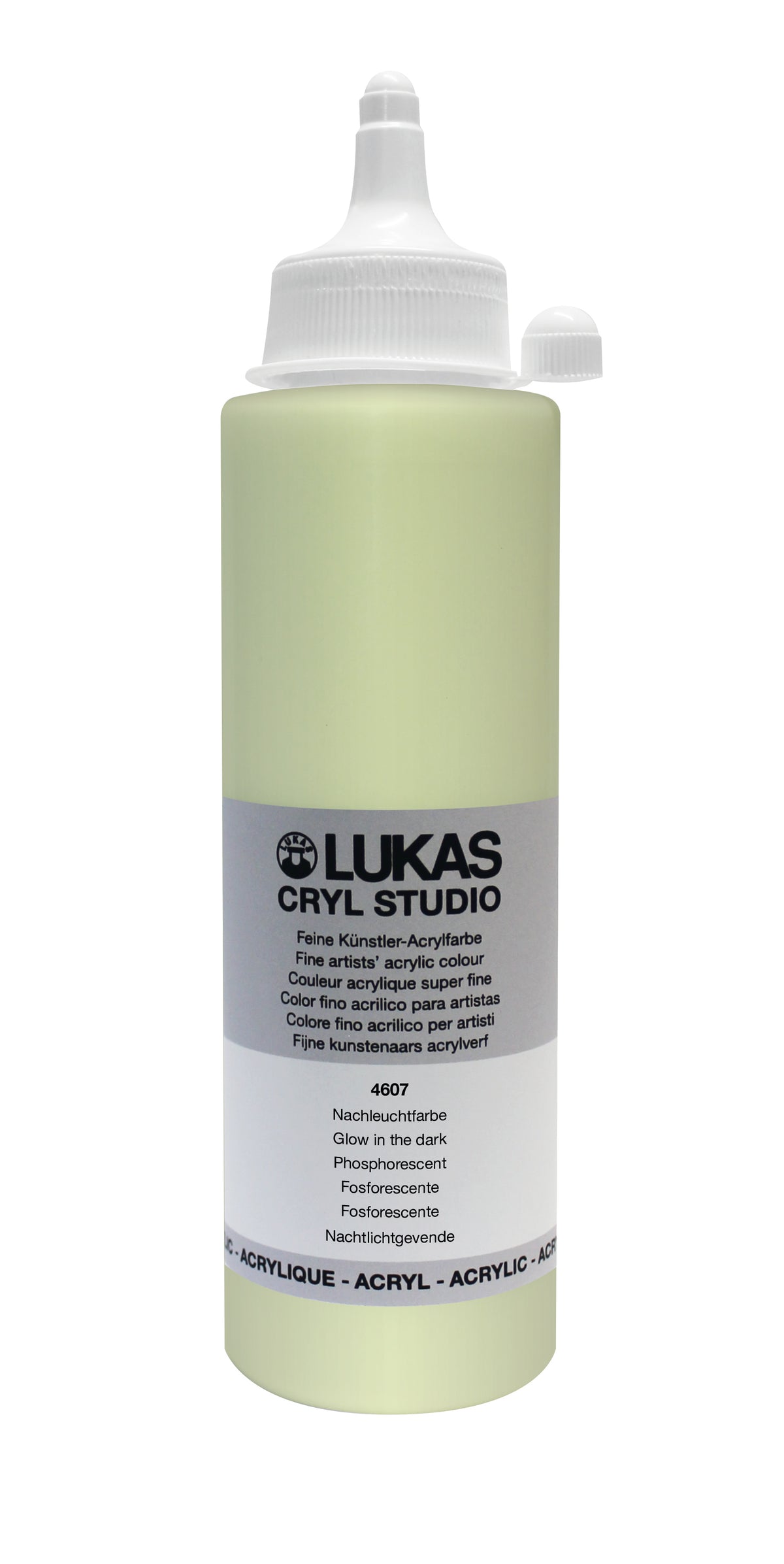 LUKAS CRYL Studio - 4607 Pintura que brilla en la oscuridad Verde colibrí (125/250ml)
