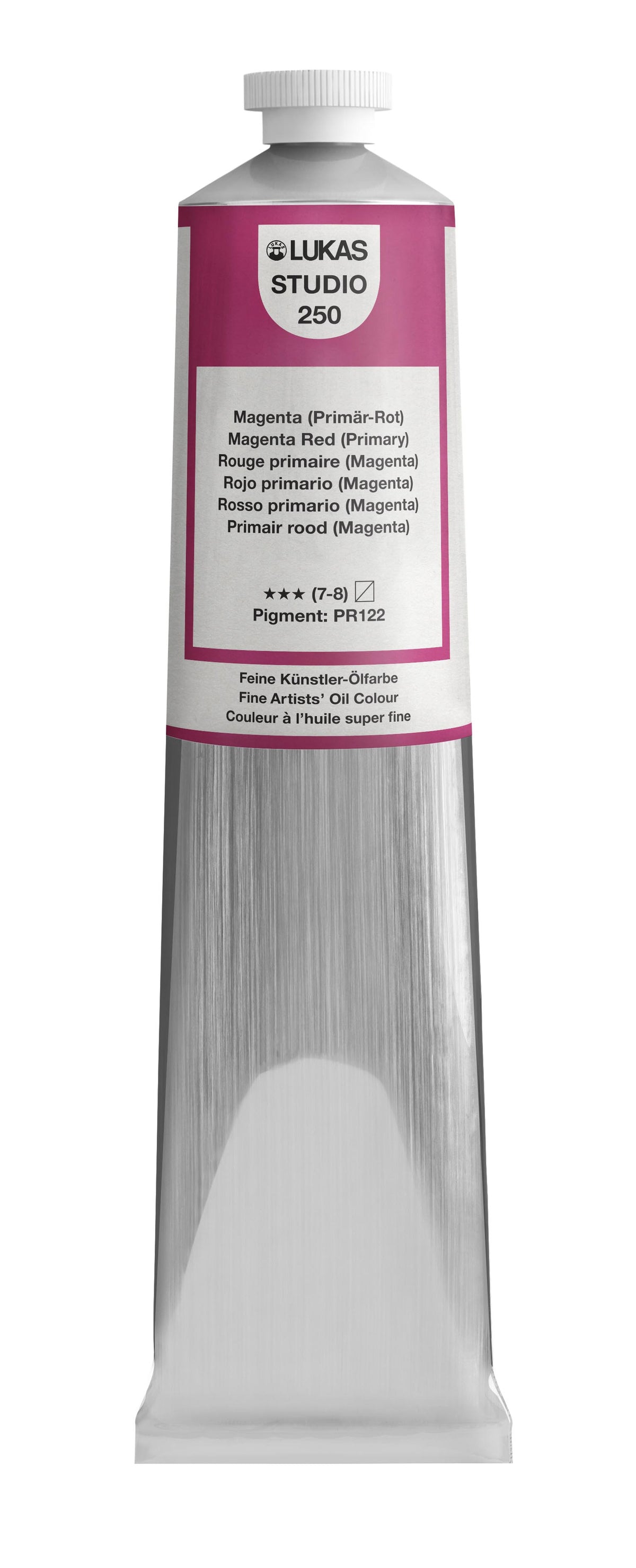 Pintura al óleo LUKAS STUDIO - 0250 Magenta (rojo primario) (75/200 ml)