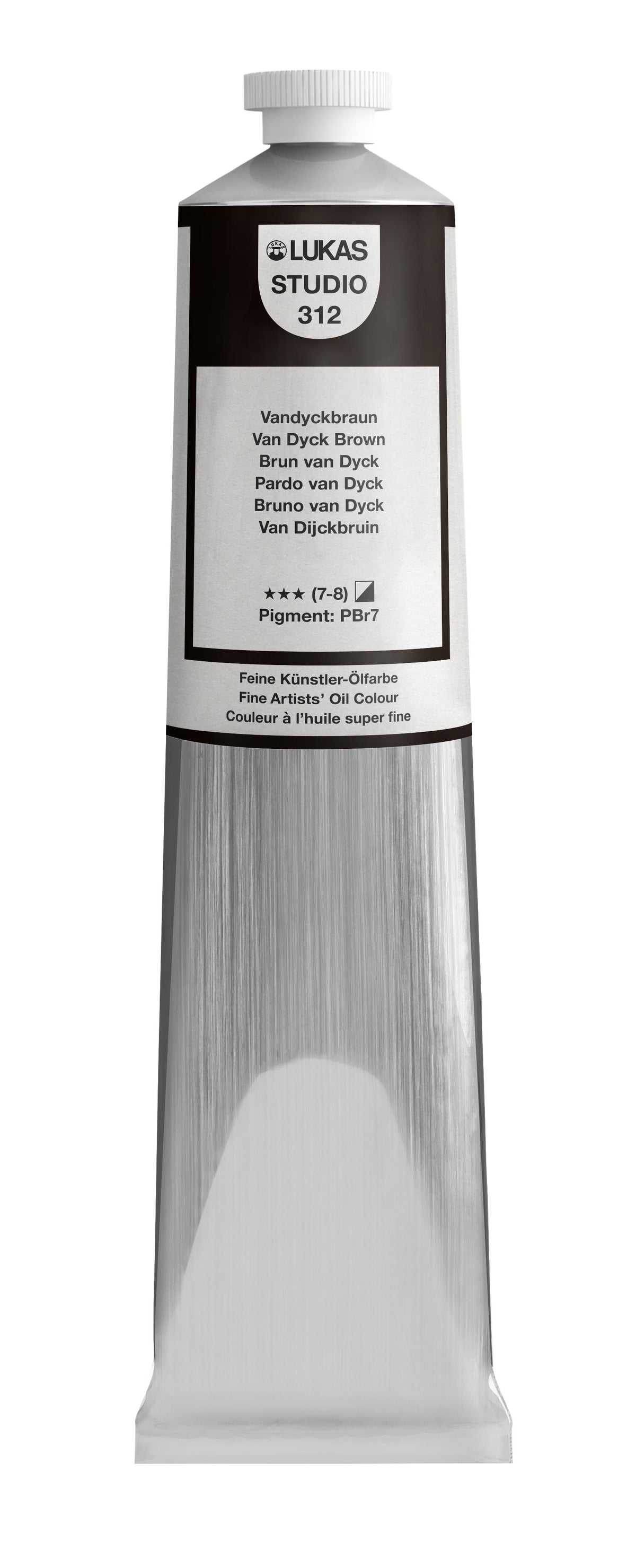 LUKAS STUDIO Ölfarbe - 0312 Vandyckbraun (37/75/200ml)