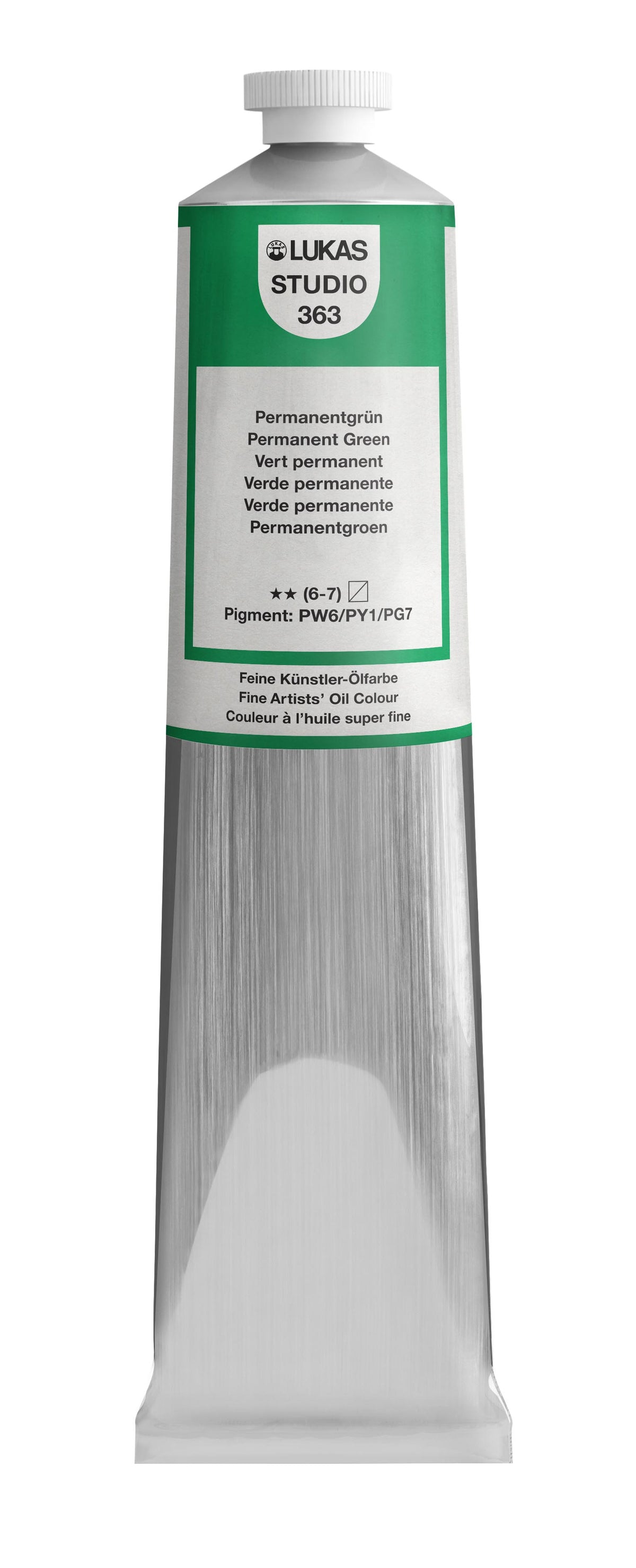 Pintura al óleo LUKAS STUDIO - 0363 verde permanente (75/200ml)