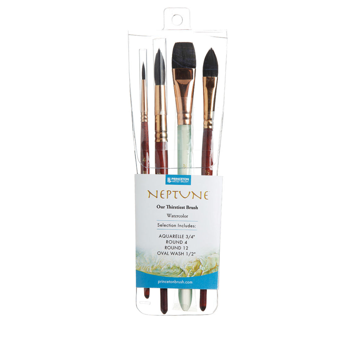 AQUARELL Pinselset PRINCETON NEPTUNE Pro (4 Pinsel-Mix)