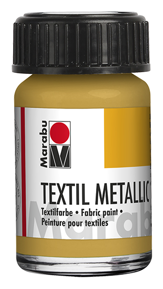 MARABU Stoffmal- & Druckfarbe - 784 Metallic-Gold (15ml)