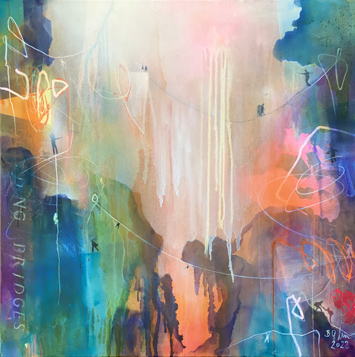 Bea Garding Schubert: "Building Bridges No.16"
