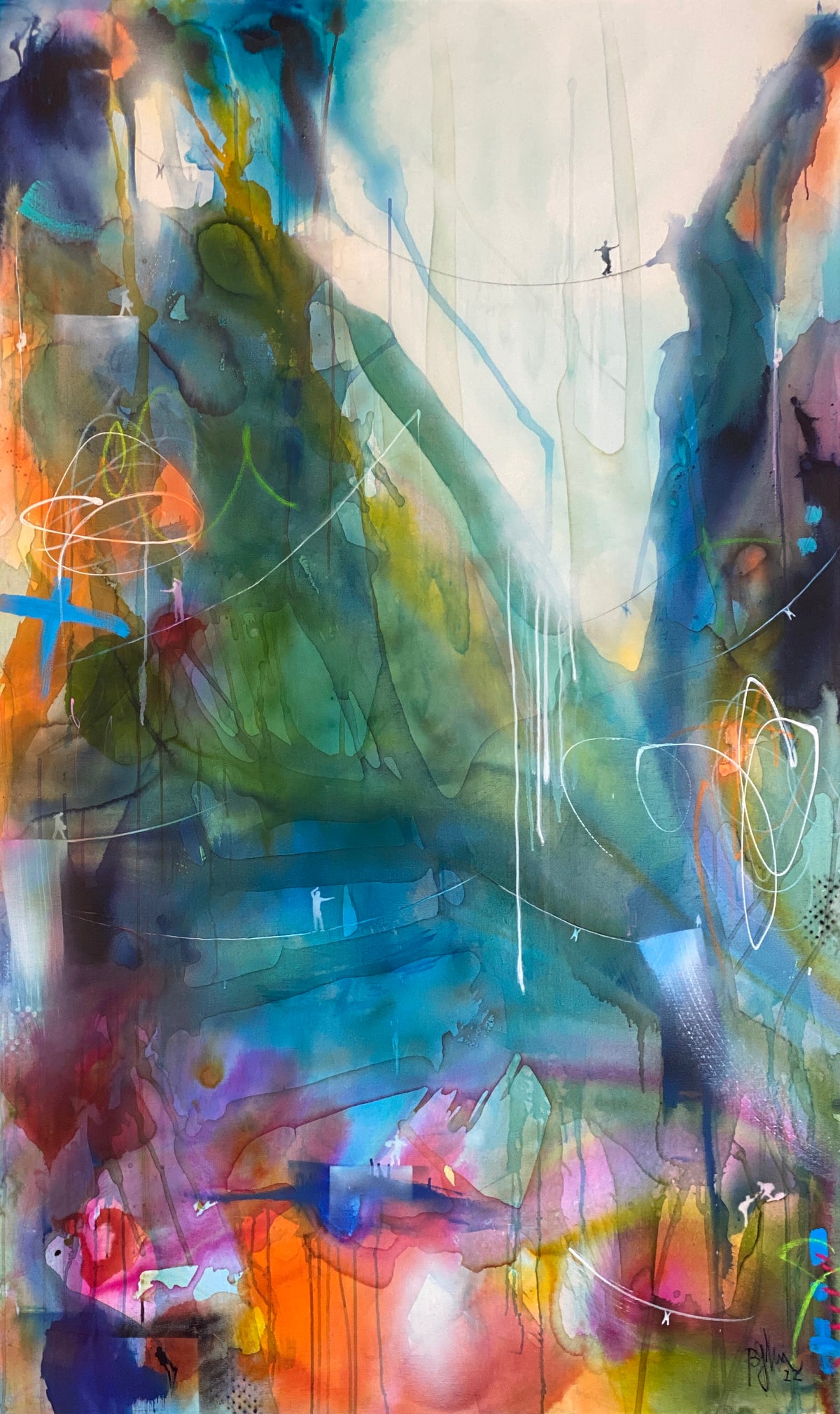 Bea Garding Schubert: "Building Bridges No.15"