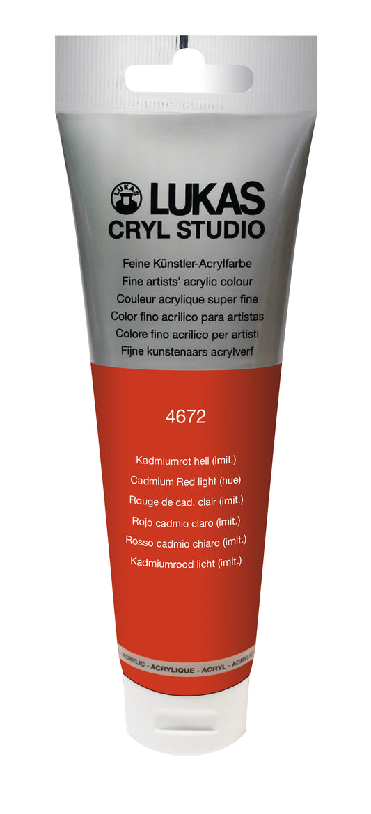 LUKAS CRYL Studio - 4672 Luz roja cadmio (imitación) (125/250ml)