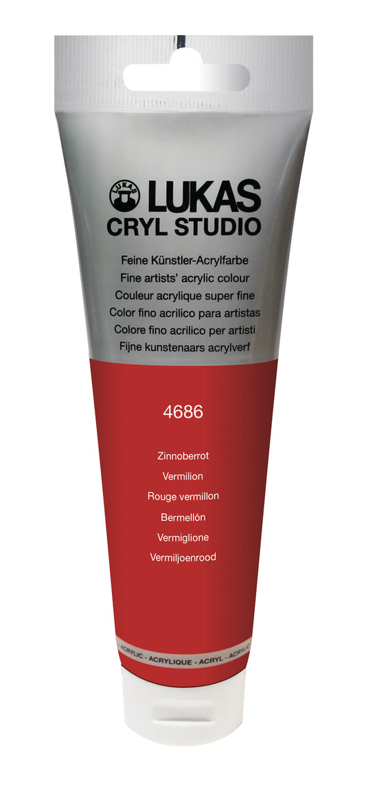 LUKAS CRYL Studio - 4686 Rojo Bermellón (125/250ml)
