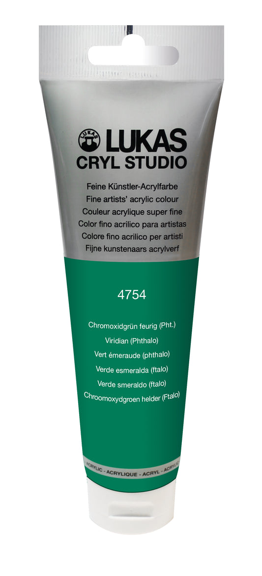 LUKAS CRYL Studio - 4754 Óxido de cromo verde ardiente (ftalo) (125/250 ml)