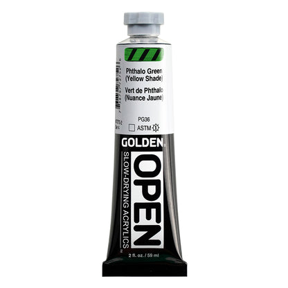 GOLDEN Open Acryl - Phthalogrün (Gelbton)  7275 (59ml)