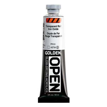 GOLDEN Open Acryl - Eisenoxid Rot Transparent 7385 (59ml)