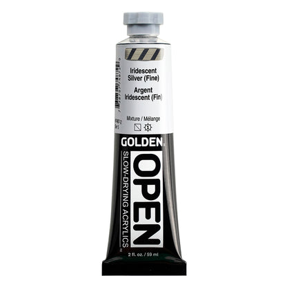 GOLDEN Open Acryl - Irisierende Silber (Fein)  7487 (59ml)