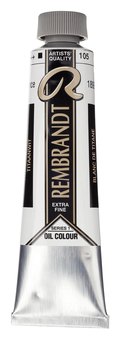 REMBRANDT Ölfarbe - 105 Titanweiß 40 & 150ml