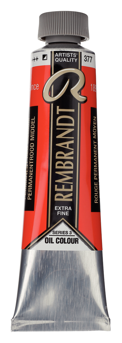 REMBRANDT Ölfarbe - 377  Permanentrot Mittel 40ml