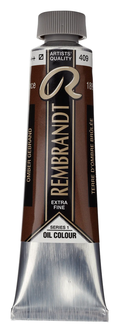Pintura al óleo REMBRANDT - 409 Sombra Quemada 40ml