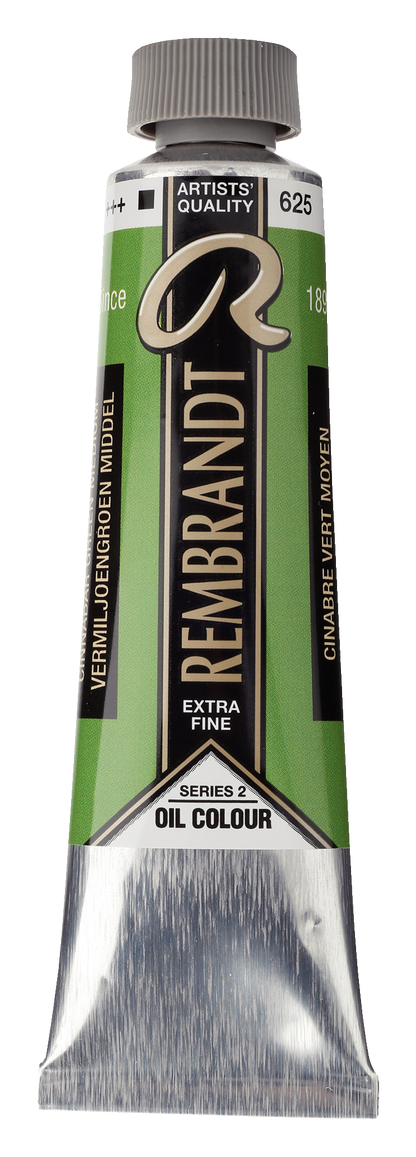 REMBRANDT Ölfarbe - 625 Zinnobergrün Mittel 40ml