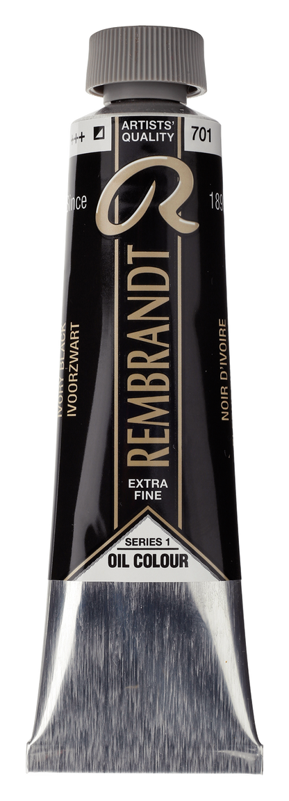 REMBRANDT Ölfarbe - 701 Elfenbeinschwarz 40 & 150ml