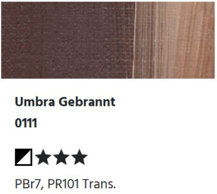 LUKAS 1862 Feinste Ölfarben - Umbra Gebrannt 0111  (37ml)